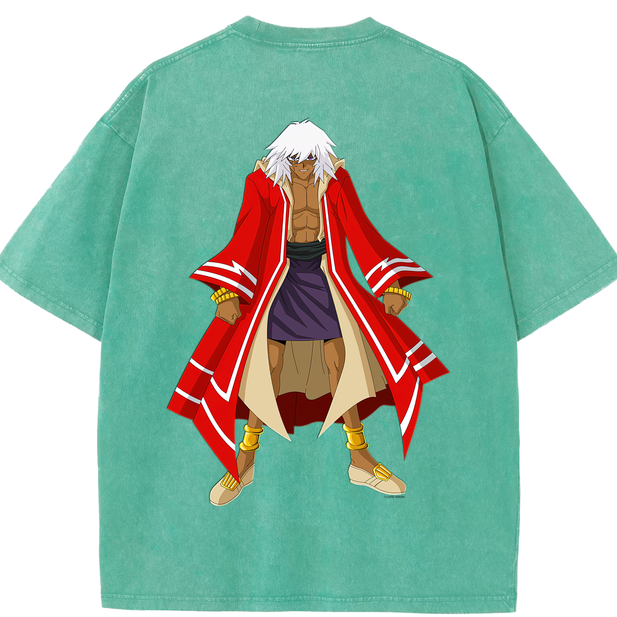 （画像用） 遊☆戯☆王 Yu-Gi-Oh! 綿100% ヴィンテージ風 半袖Tシャツ（背面プリント）